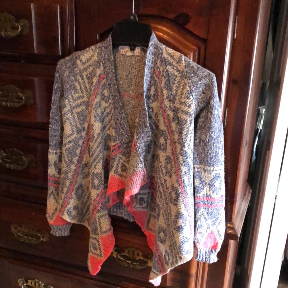 Pink Republic Blue and Pink Cardigan Jacket